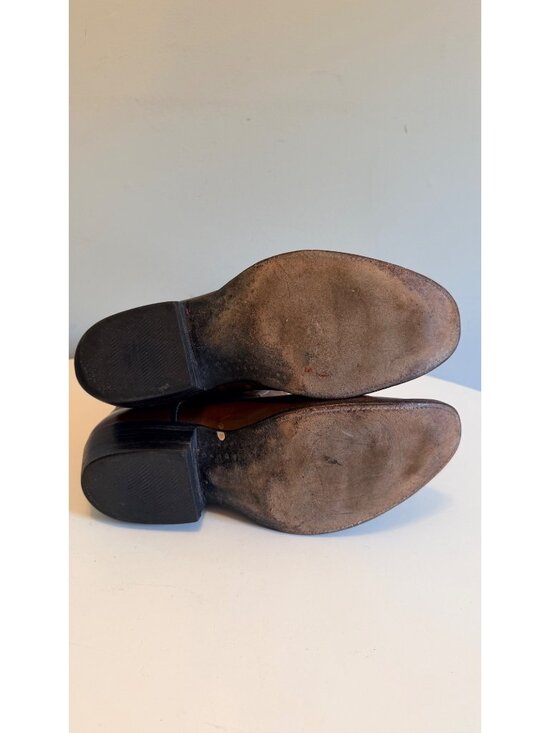 Vintage Rios of Mercedes Brown Leather Cowboy Boots Men’s Size 10 D USA Made main image 7